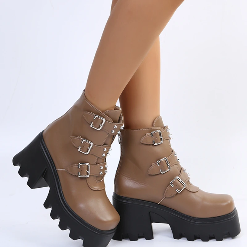 

Женские ботинки на платформе, зима 2022, новые теплые зимние ботинки, женские дизайнерские ботинки, женские мотоциклетные ботинки