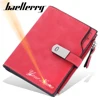 New Women Short  Wallets Magnetic Buckle Free Name Engraving Top Quality Card Holder Female Purse Zipper Wallet For Girl 1