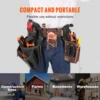 VEVOR 31 Pockets Tool Belt Pounch Adjusts 32 In to 54 In Leather Detachable Tool Storge Bag for Electrician Carpenter Handyman 6