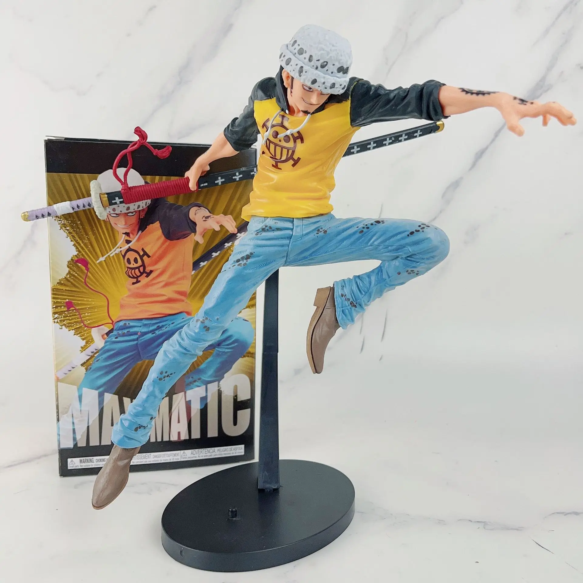 26Cm Cartoon Anime Figure One Piece Trafalgar D Water Law Collezione Pvc Modello Bambole Giocattolo Per Regalo Trafalgar Law Action