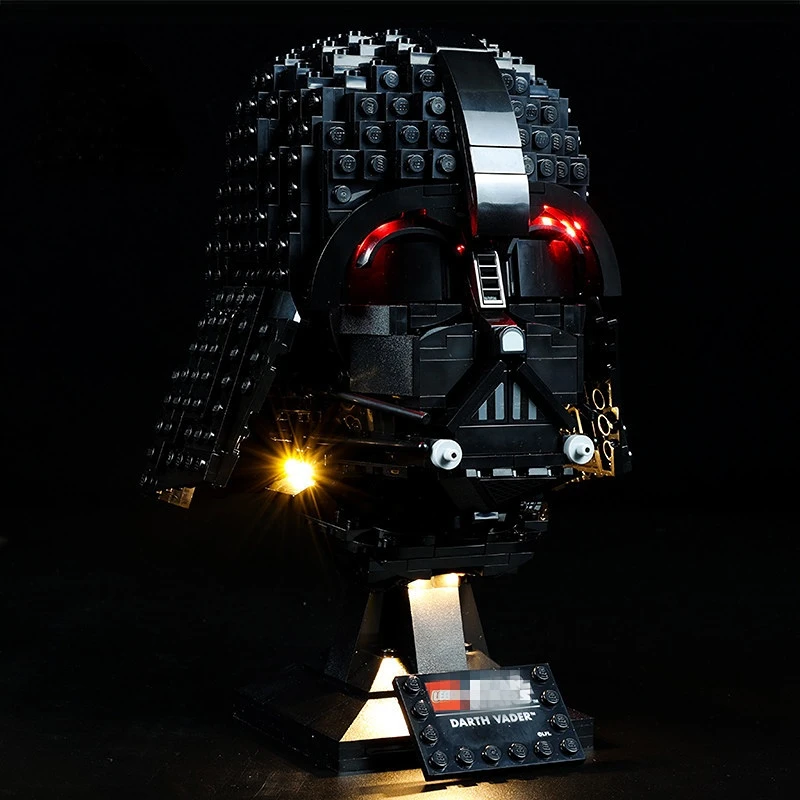 

ed Light Set For 75304 Star Darth Dark Lord Vader Helmet Collectible Building Blocks Wars DIY Toys Bricks Lighting Kit No Model