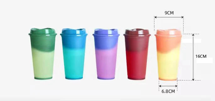 BPA free 473ml 480ml 500ml 16oz blank plain reusable plastic coffee cup  travel coffee mug hot cup hot drink cup to go