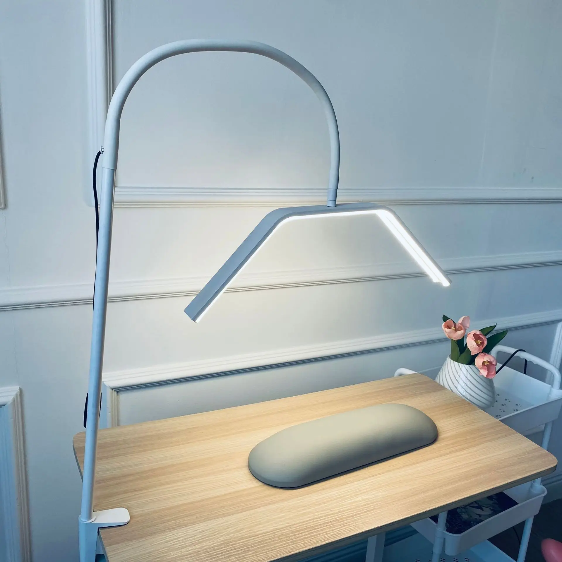 Nail Lamp Desktop Eye Protection Table Lamp Tattoo Beauty Shop Special Cold Light Eyelash Work U-Shaped Fill-in Light