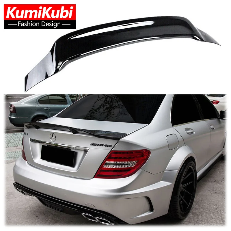 

Стильный задний спойлер W204 R для Mercedes Benz C Class W204 C300 C180 C220, 4 двери седан 2007-2013, задний багажник, крыло, удлинитель, губа