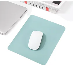 Elegant PU Leather Waterproof Mouse Pad - Anti - Slip Desk Accessory (Sky Blue)