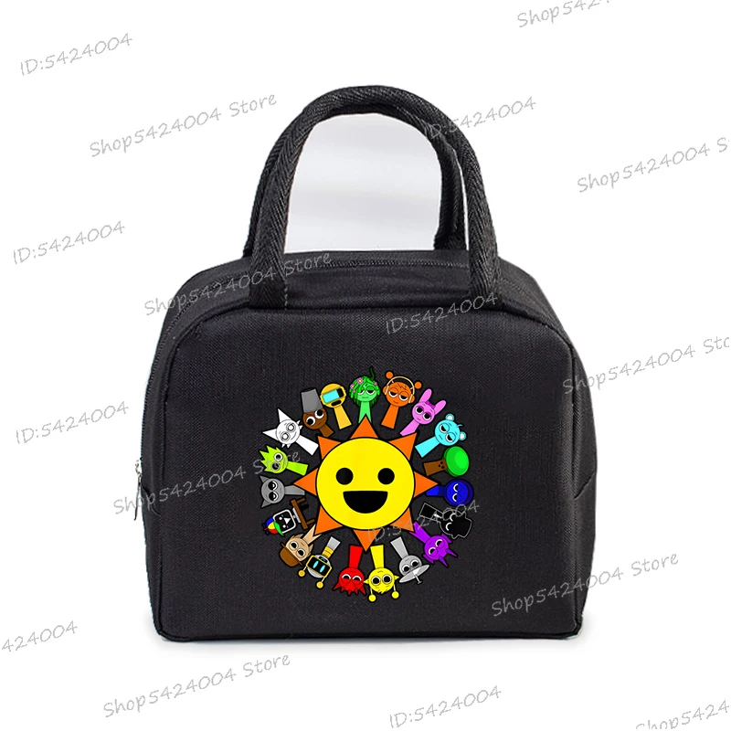 Sprunki Bento Bag Kids Funny Incredibox Game Y2K Insulated Lunch Box Bag