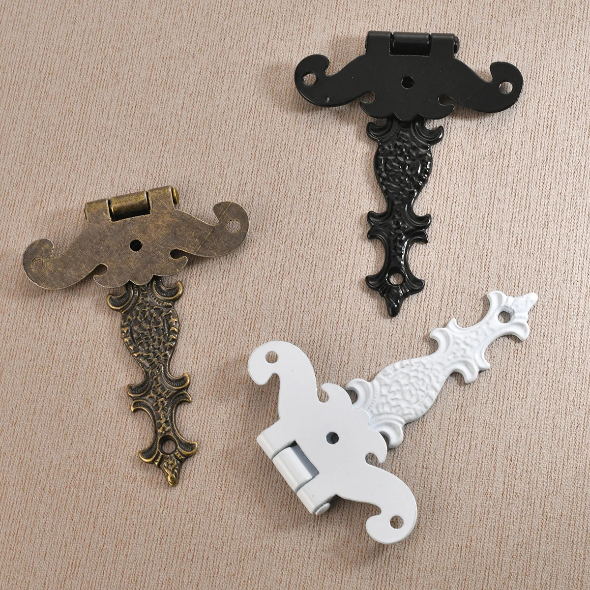 Vintage zinc alloy wooden box home decoration hinge European vintage hinge wooden box gift accessories bronze door hinges