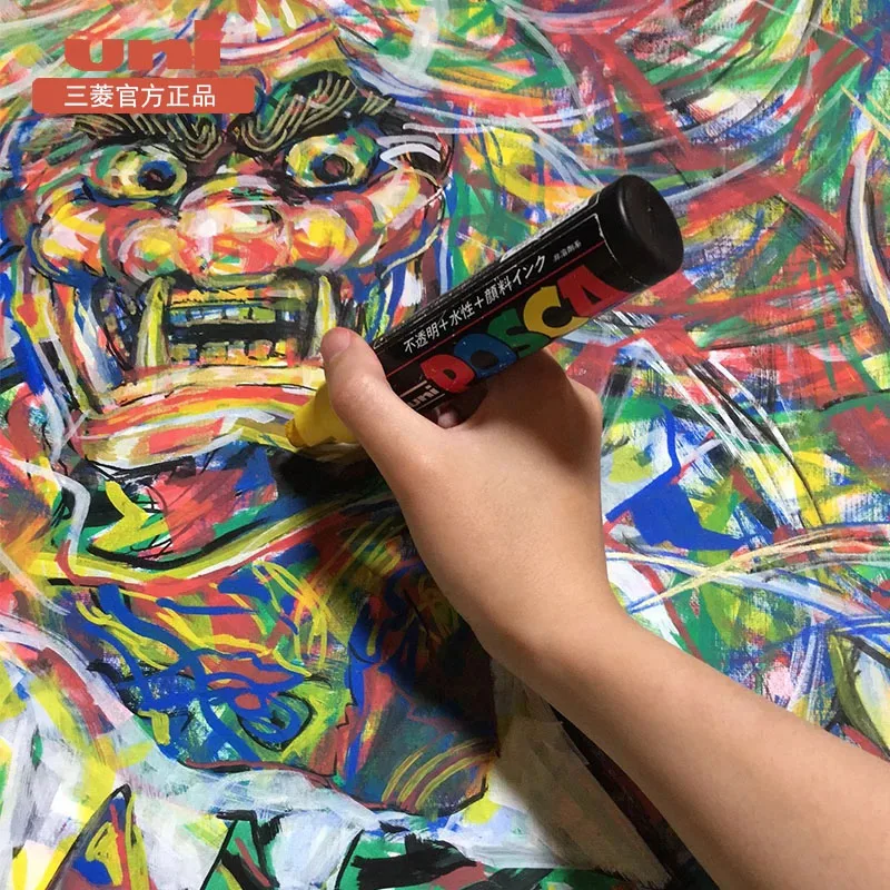 UNI POSCA Marker Pen Set Plumones 예술용품 PC-1M 3M 5M Water Based Color  Permanent Acrylic Paint Pen Graffiti School Supplies - AliExpress