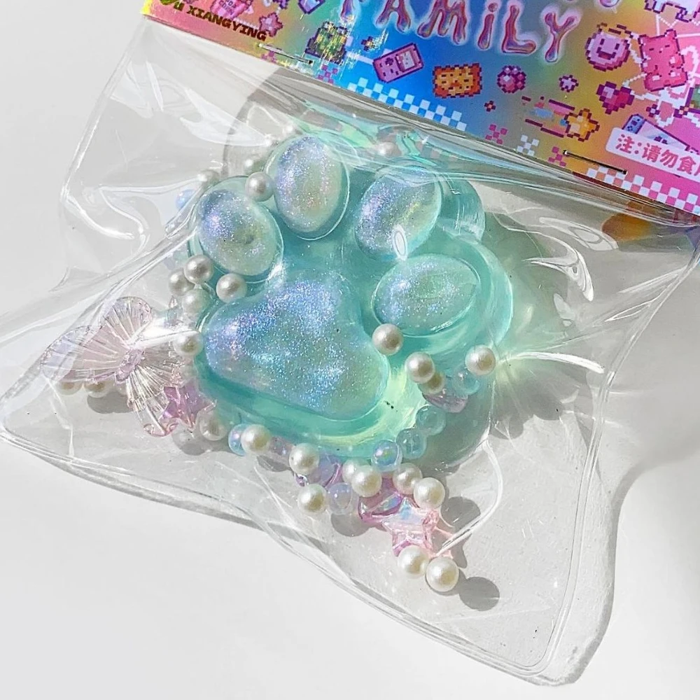 NEW! Cat Paw Decompression Toys Kawaii Cartoon Antistress Squishy Stress Relief Slow Rising Toys For Adult Kids Stretch Toys 6