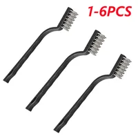 1-6PCS Stainless Steel Rust Brush Brass Cleaning Polishing Detail Metal Brush Wire Mini Cleaning Tool Cleaning Brushes Household 1