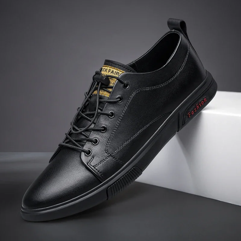 

Men Casual Shoes For Boy Fashion Walking Shoes Men Genuine Leather Mens Designer Sneakers Luxury Brand Men Footwear