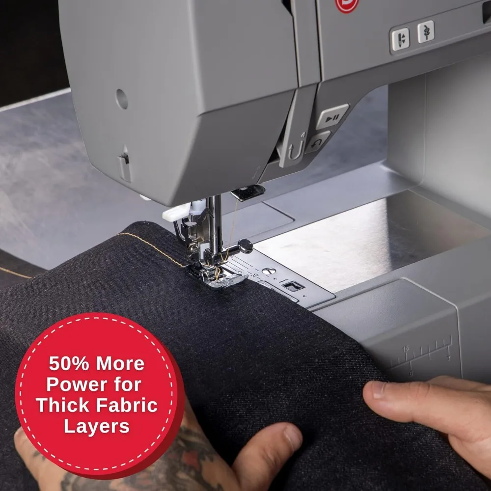HD6700C Electronic Heavy Duty Sewing Machine with 411 Stitch Applications-Sewing Made Easy