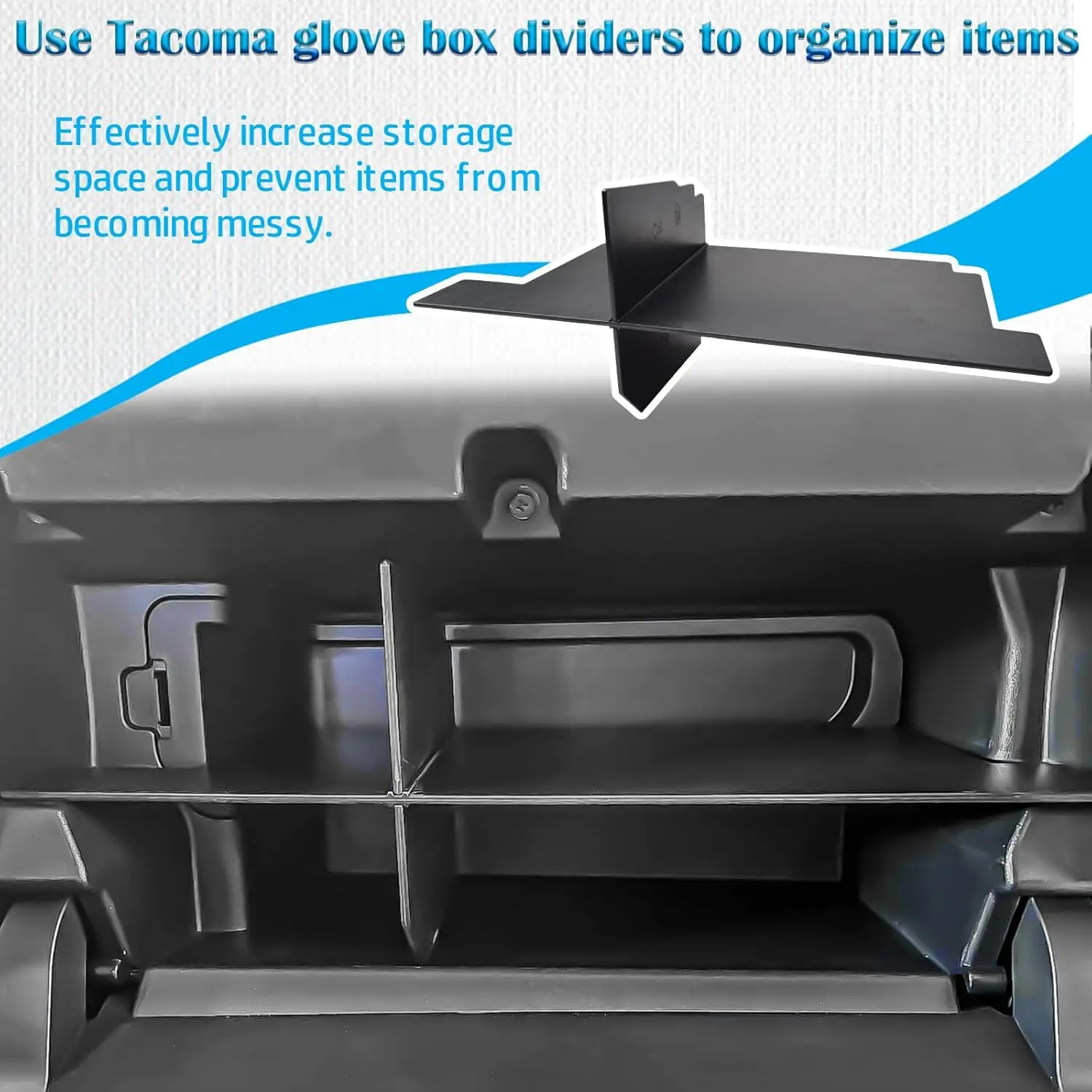 For 2024-2025 Toyota Tacoma Cab Glove Box Insert Organizer Divider Compartment For 2024-2025 Toyota Tacoma Cab Glove Box Insert Organizer Divider Compartment