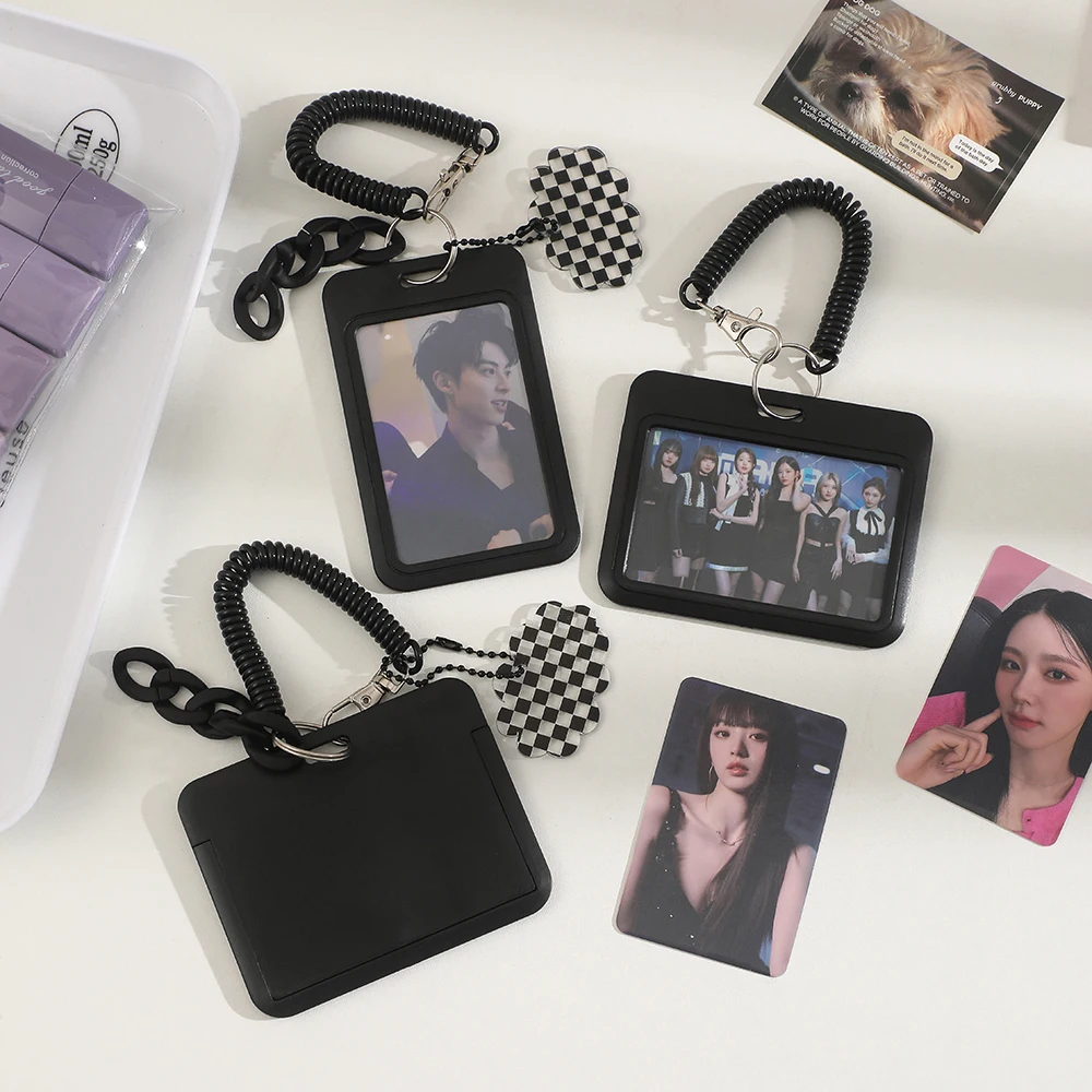 3 inch Card Holder Kpop Photocard Holder Photo Card Bag Pendant School Stationery