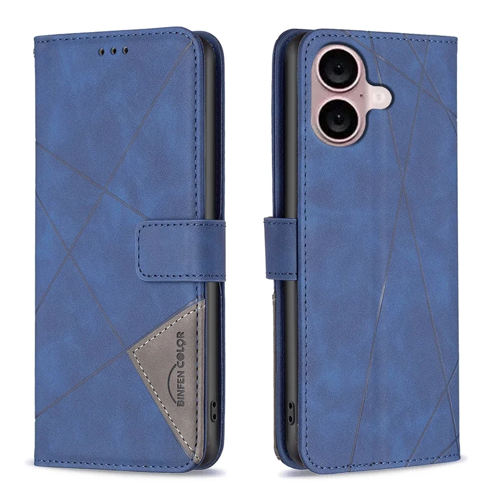 Brieftasche Magnetische Flip Ledertasche für IPhone 16 Pro Max 15 14 Plus 13 Schützen Sie faltbare Kartensteckplätze Stoßfeste Business-Abdeckung_voghion.com