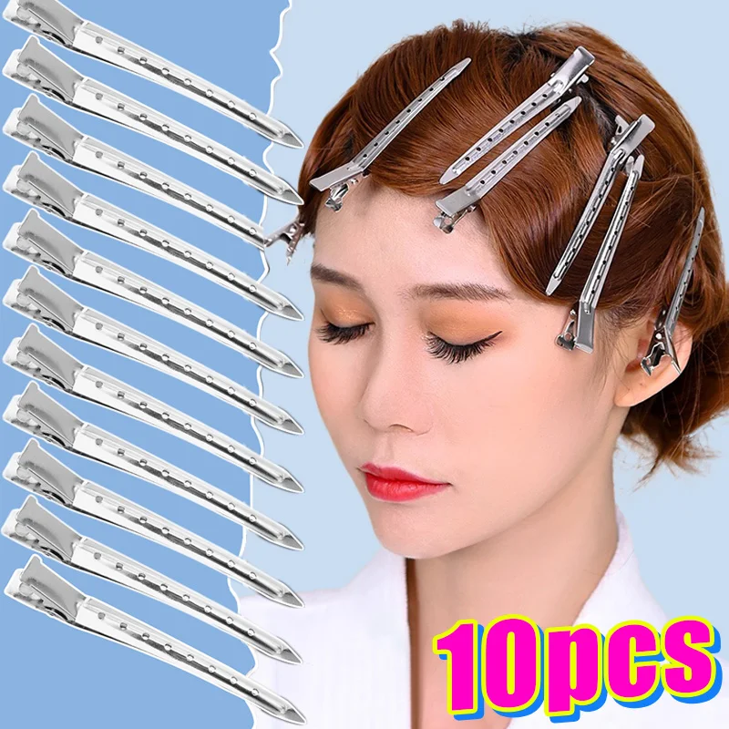 

Professional Hair Salon Fixed Clips Ladies Styling Sectioning Hairpin Clamps Curl Hair Root Fluffy Hair Clip Hairdressing Tools