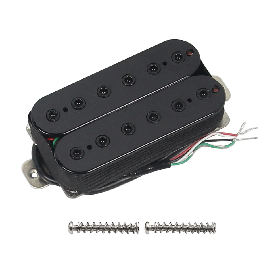 FLEOR 1 Pièces Micro à Bobine Unique Alnico 5 Blanc ST Micro De Guitare électrique 50/50/52mm Pièces à Pôle Plat