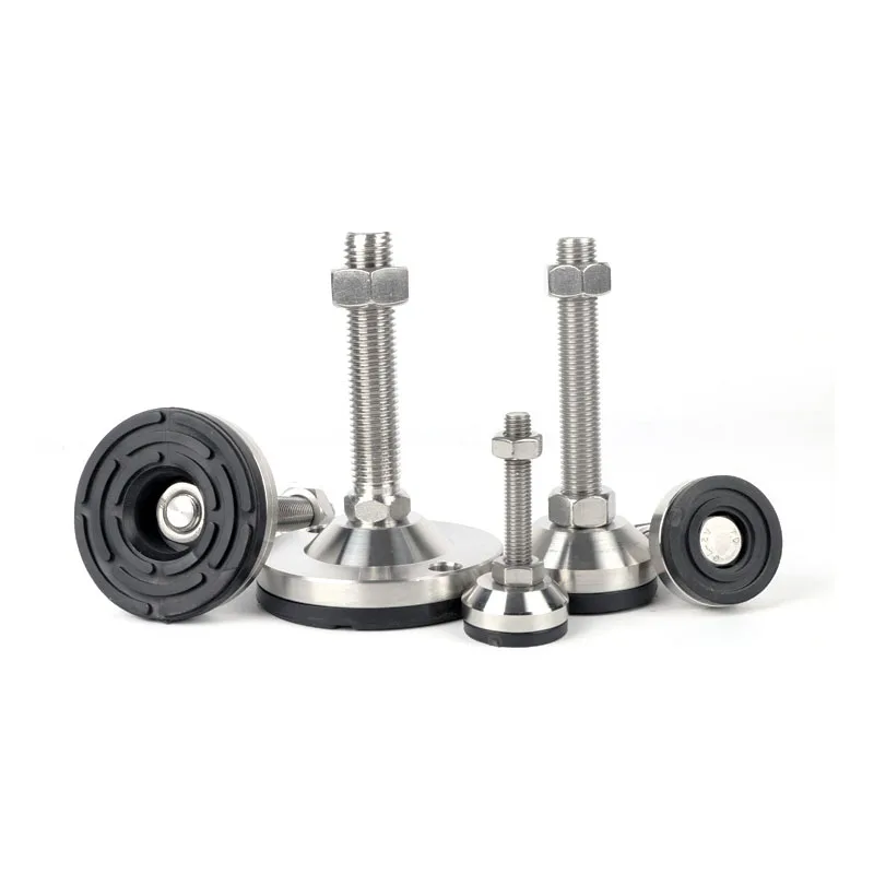 Non-slip Balance Support Foot Cup pé Fixo Ajustável Heavy Duty Indústria Machinery Móveis Pcs Aço Inoxidável
