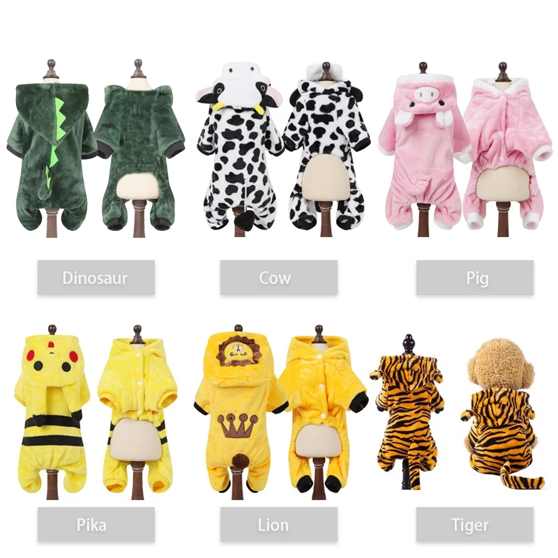 Soft Warm Fleece Dogs Jumpsuits 2 Soft Warm Fleece Dogs Jumpsuits 2