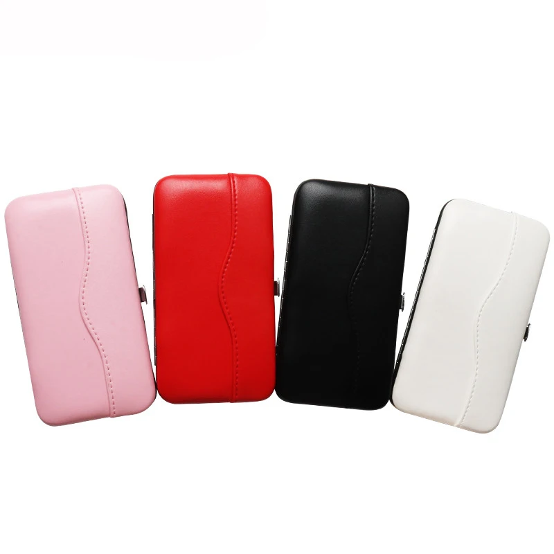 1pcs 속눈썹 연장 핀셋 보관 가방 가죽 여행 휴대용 주최자 케이스 속눈썹 연장 용품 메이크업 도구