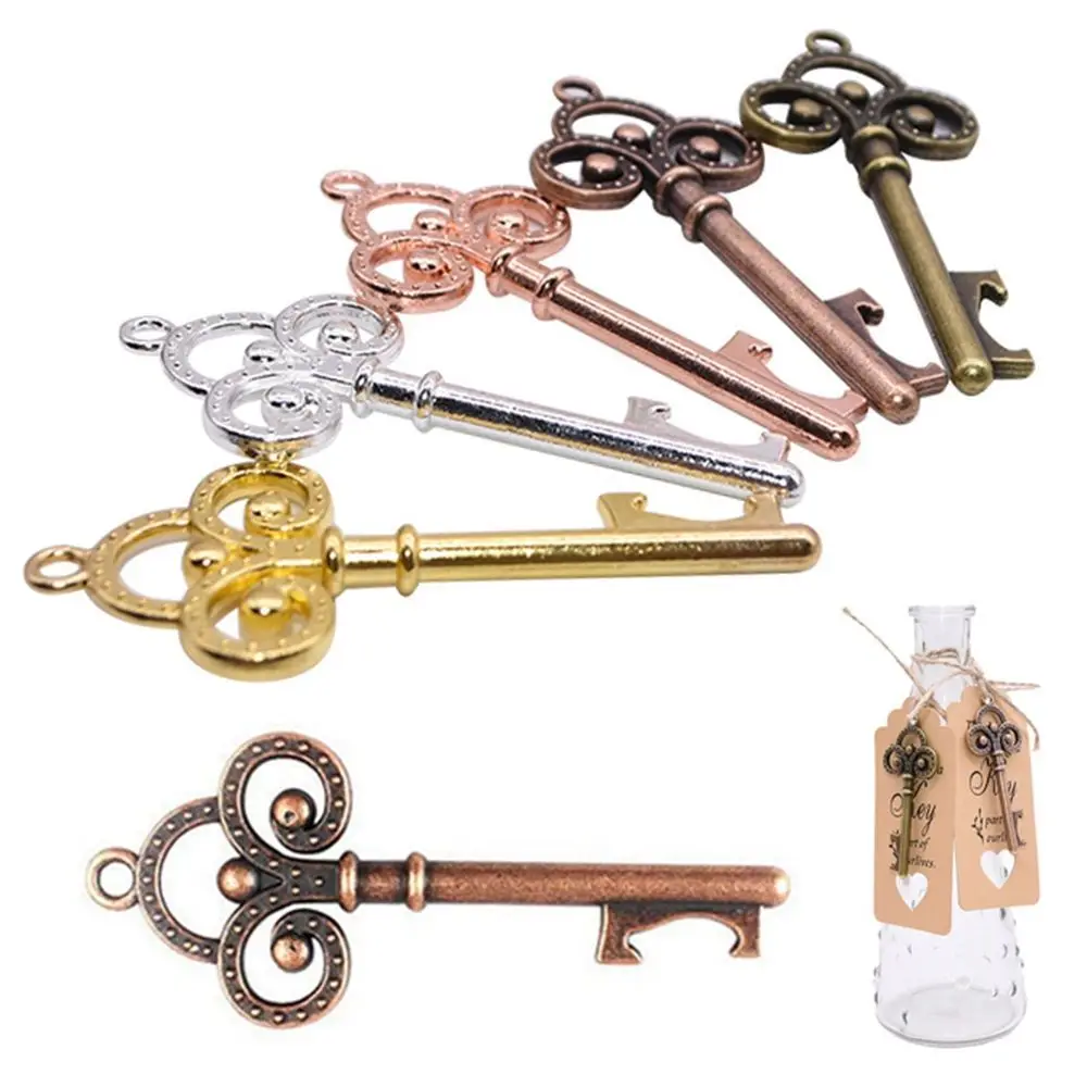 

Retro Key Bottle Opener Keychain Beer Opener Wine Wedding Festival Party Keychain Souvenir Gift Opener Pendant Kitchen Accessory