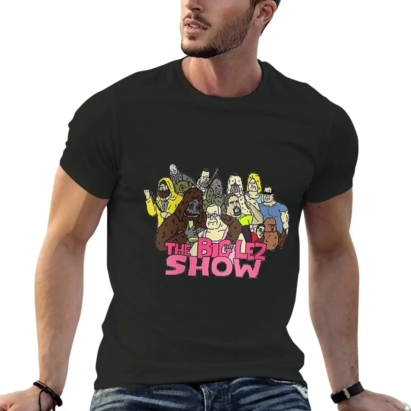 

The Big Lez Show Whole Gang T-Shirt plus sizes kawaii clothes Short sleeve tee sports fans Men's t-shirts