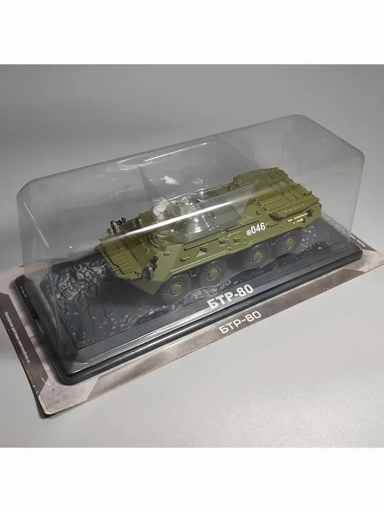Diecast MODIMIO1:43BTR80 Wheeled Infantry Tank Model Alloy Simulation Armored Vehicle Decoration Miniature Art Finished Gift Toy