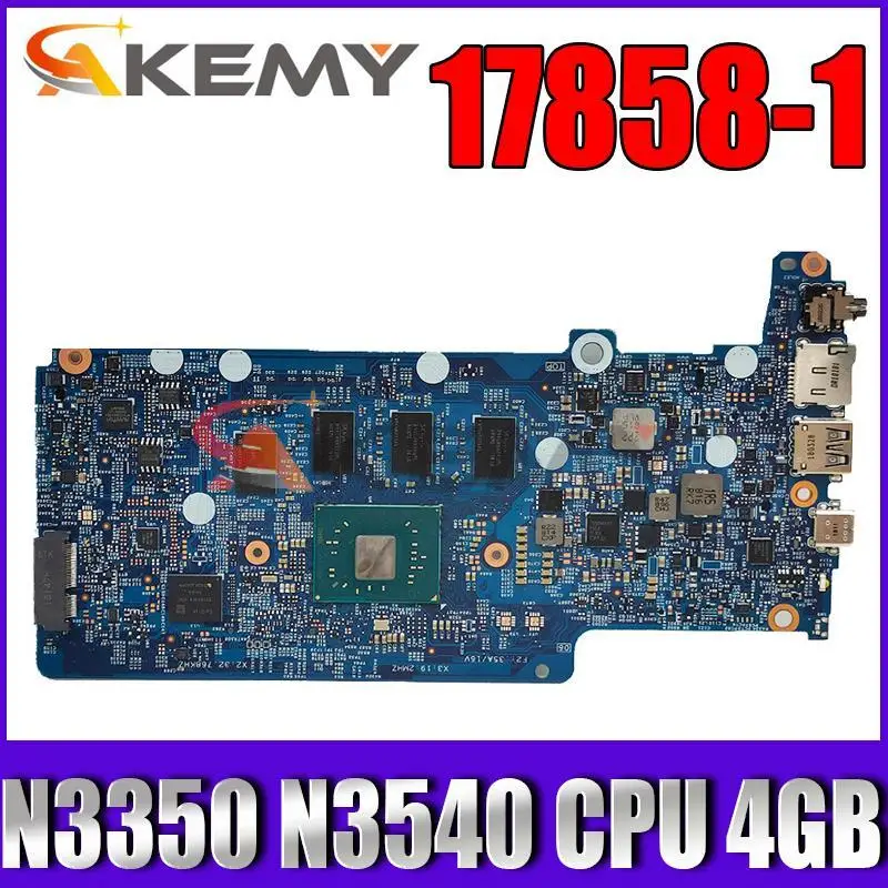 

Для Dell OEM Chromebook 11 5190 материнская плата для ноутбука 17858-1 Board Intel Celeron N3350 N3540 CPU 4GB RAM 2VJNT CN-0PC1G3