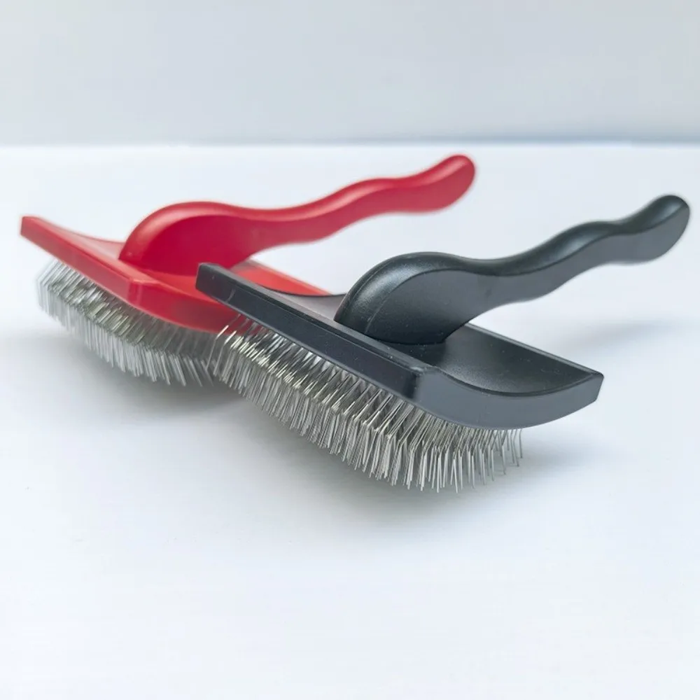 New Extra Long Pins Pet Hair Knots Remover Large Knots Remover Pet Slicker Brush Solid Color Dog Grooming Brush for Dogs Cats 4