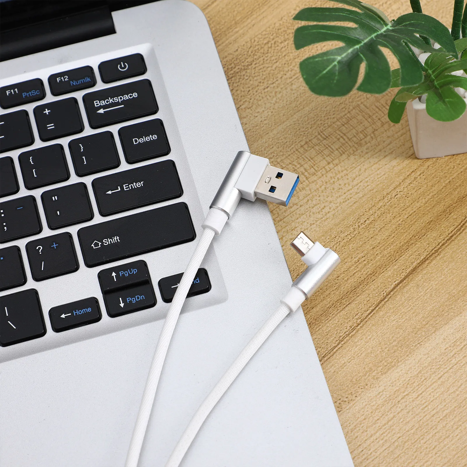1M 마이크로 USB 코드 직각형 나일론 편조형 고속 데이터 케이블 호환 마이크로 USB 케이블
