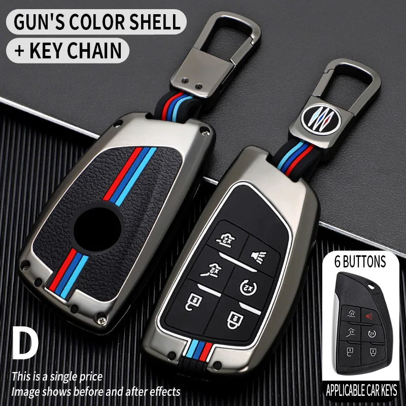 Portachiavi per auto portachiavi in lega per Chevrolet Tahoe peribano per GMC Yukon per Buick ENVISION S Plus wayir 2020 2021 6 pulsanti -