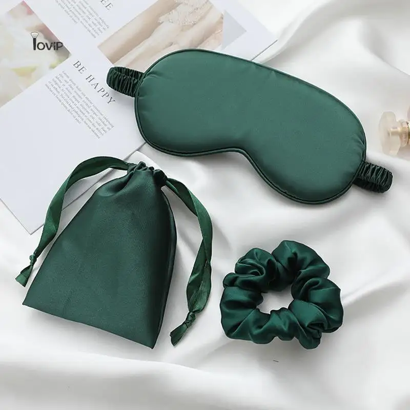 1/3Pcs Imitated Silk Sleep Eye Mask Home Travel Eyepatch Nap Eye Patch