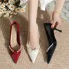 MM Dress Shoes High Heels Leather Suede Wedding Shoe Women Luxury Glitter Rivets Triple Patent Fashion Party 3