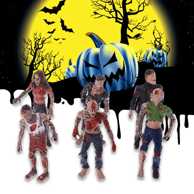 

6Pcs Walking Corpses Model Terror Kids Children Action Figure Dolls Dropship