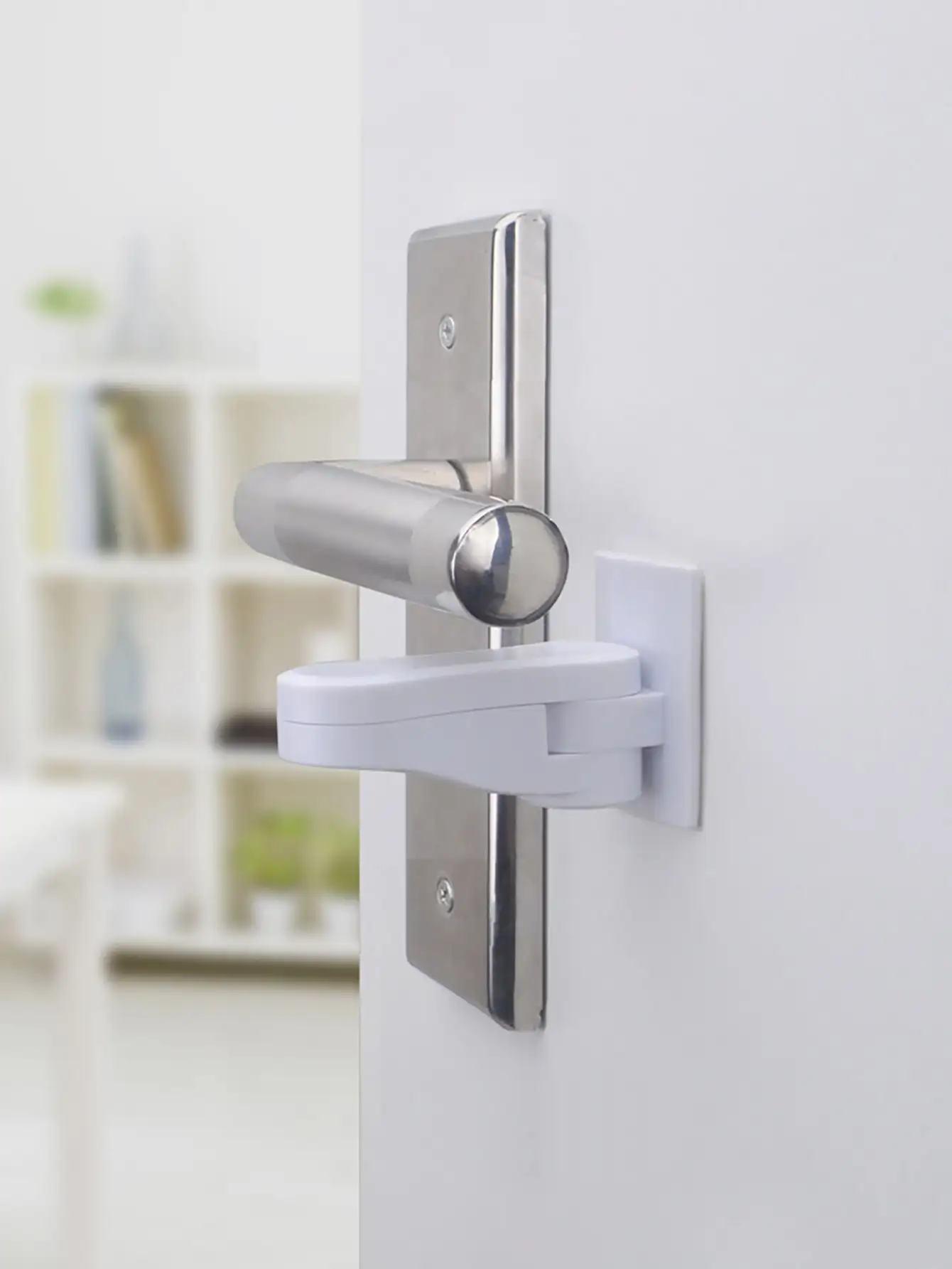 Door Handle Lock 1pc- Multi-function door handle lock Child safety lock for cabinet drawer doorstop