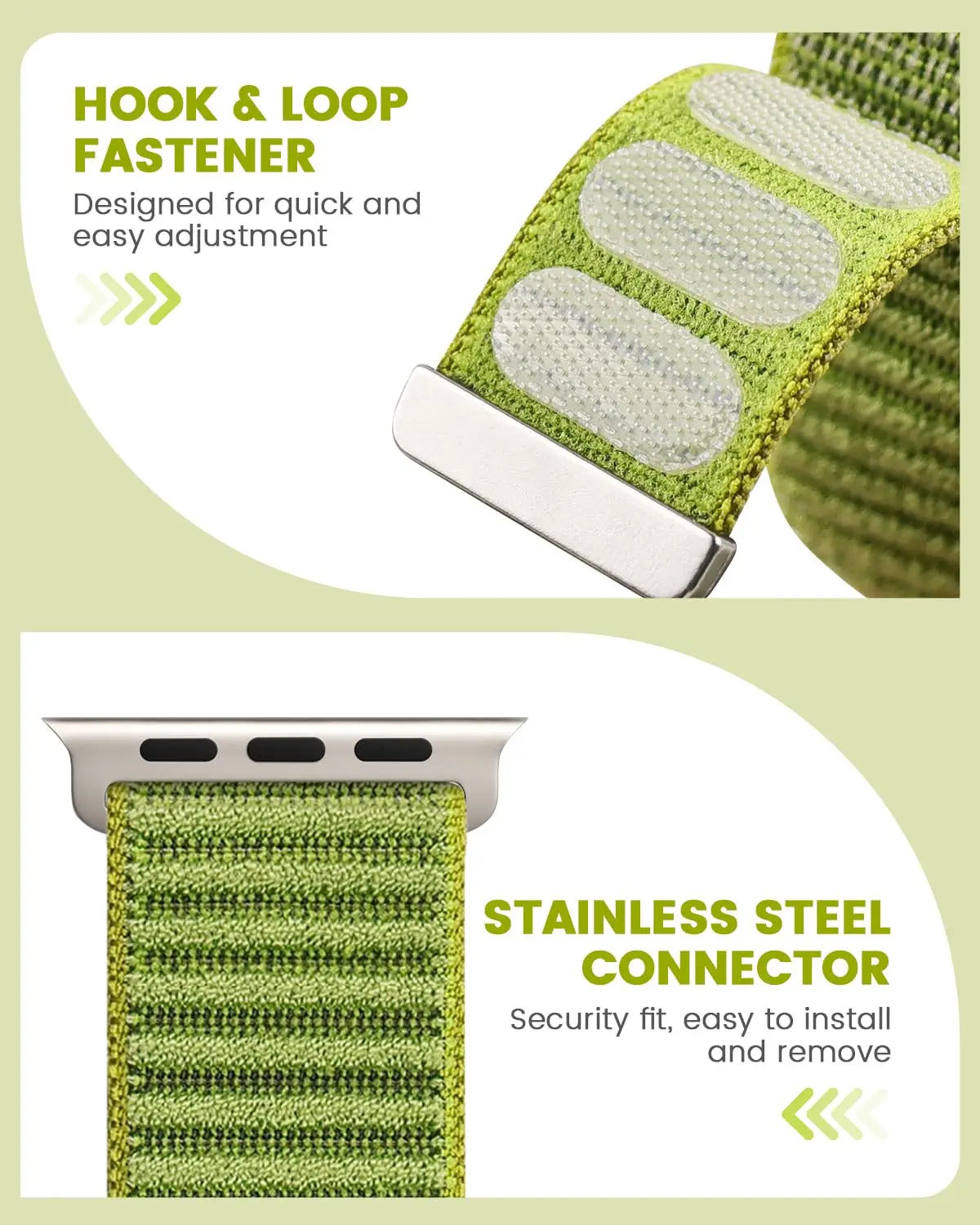 Nylon Loop Strap for Apple Watch Bands - Elegant and Durable Design