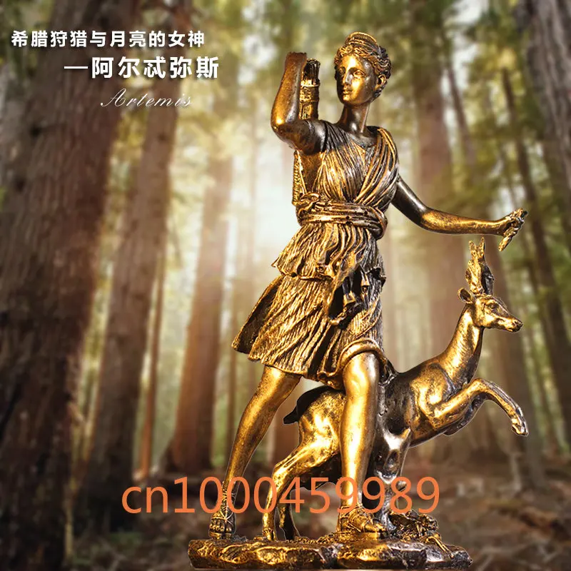 

Artemis moon goddess vintage crafts creative coffee café Greek mythological ornaments