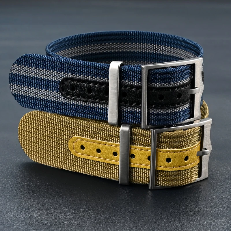Durable Nylon Waterproof Sport Bracelet - Military-Inspired Watch Strap, No-Scratch Design