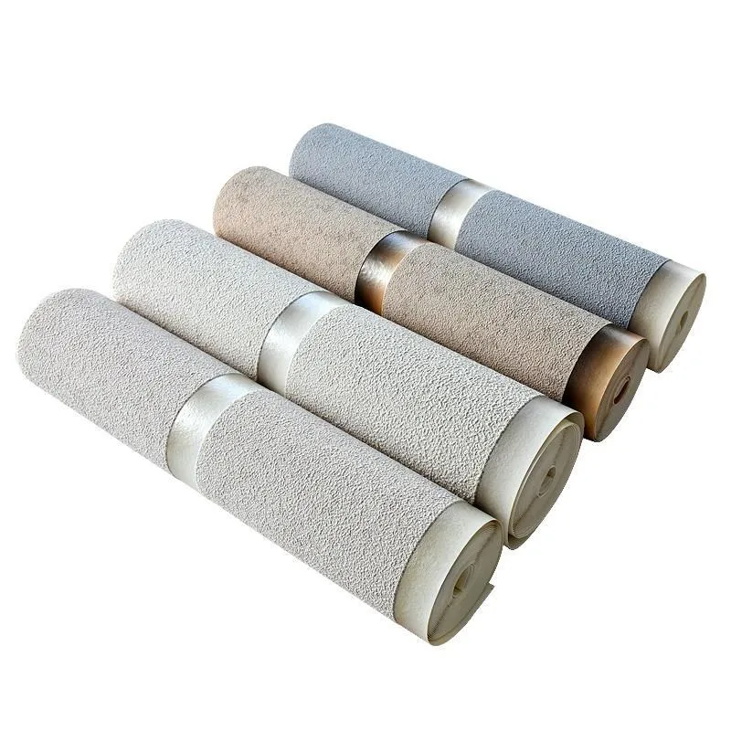 

12m Modern Minimalist Wide Stripes Thickened Deerskin Velvet Wallpaper Living Room Bedroom Full Pavement Wallpaper