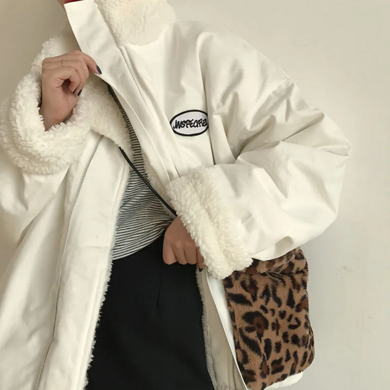 

2023 New Fashion Teddy Fur Coat Women Fleece Jackets Winter Jacket Faux Lambs Fur Kawaii Coat Korean Students Parkas Oversized