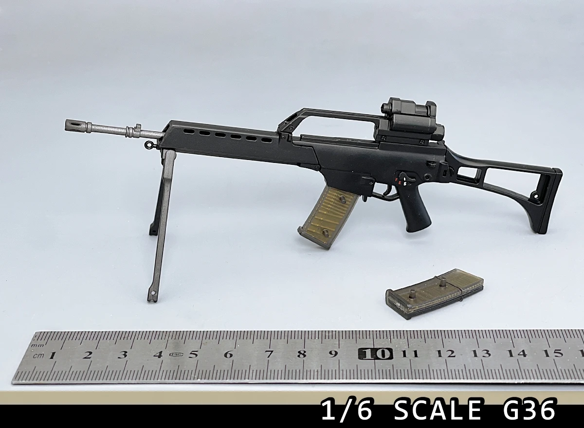 

New G36 Rifle 1/6 Scale Soldier Weapon German Army Assault Plastic Material For 12'' Action Figure Model Doll Toys Accessories
