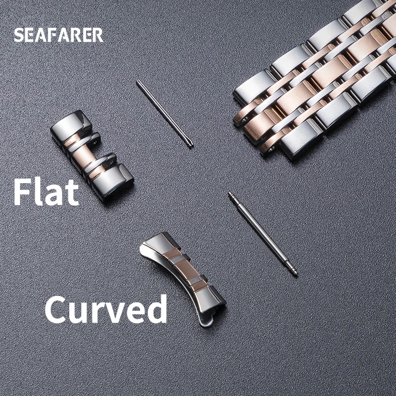 Stainless Steel Watch Strap - Silver, Gold, Rose Gold Options