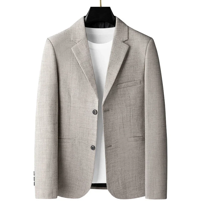 Mens Blazer BROWON Spring Brand Young Men Blazers Jacket Solid Color Blazer for Male Casual Office Clothes Mans