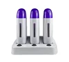 3pcs in 1 Depilatory Roll On Wax Heater Warmer with Base Refillable Wax Cartridge Hair Removal Wax-melt Machine Skin Care Tool 3