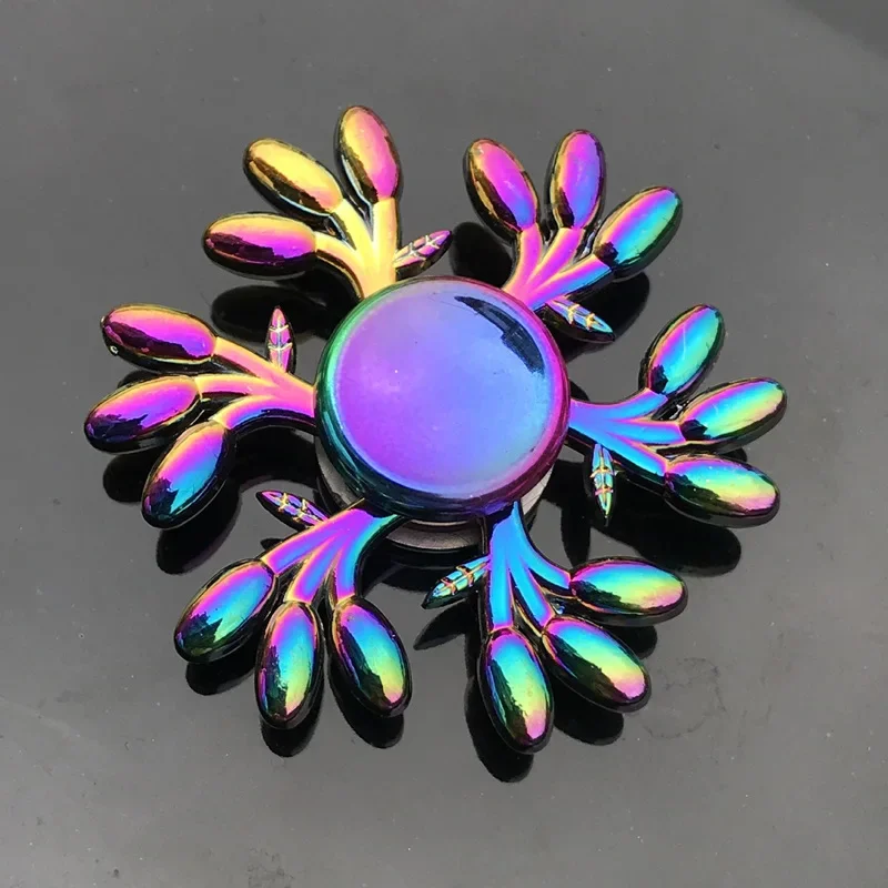 Hand Spinner Office Man Round Gyro Anxiety Relief Stress EDC Focus Finger Toys for Children Spinners 3