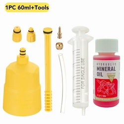 Premium Hydraulic Brake Bleed Kit with Mineral Oil (1PC Oil and 8 Piece)
