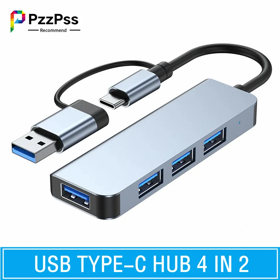 

2 in 1 4/5/7/8 Port USB C Expander USB 3.0 Hub Type C Splitter Type C Dock Multiport Adapter USB 2.0 Expander For Phone Tablet