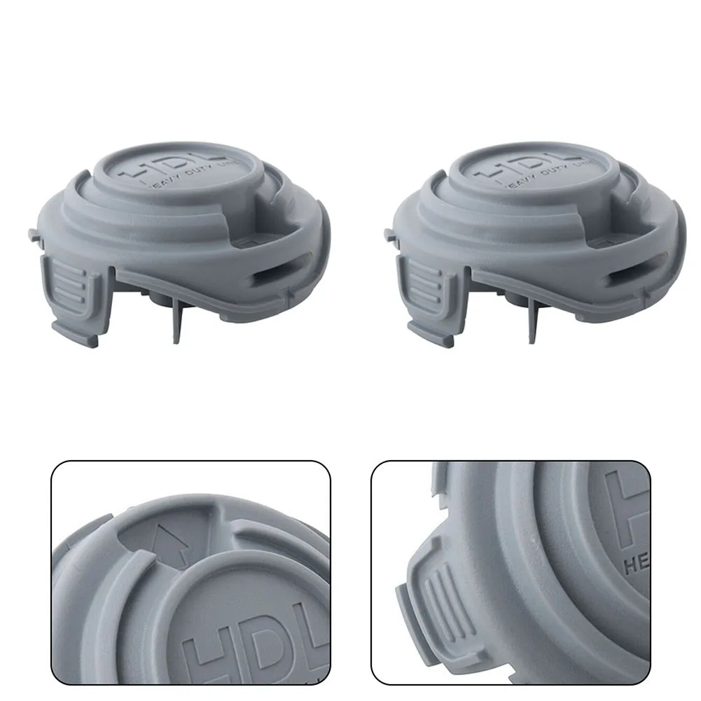 2pcs Spool Cap Cover For Black & Decker Gray HDL Cap Cover Edge Cutters STC5433 Type 1 Accessories Replacement