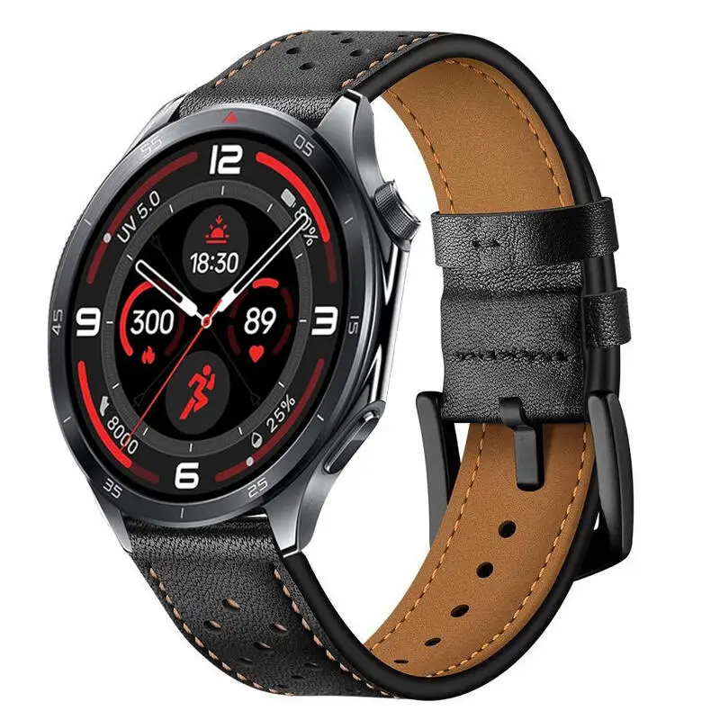 Elegant 22mm Leather Watch Band - Premium Accessory
