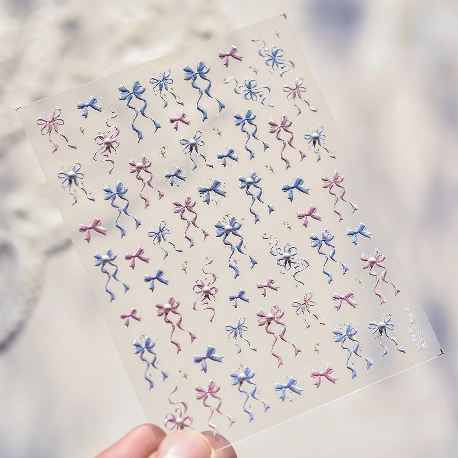 Cherry Blossom 5D Nail Art Stickers – Elegant Spring Petal Decals